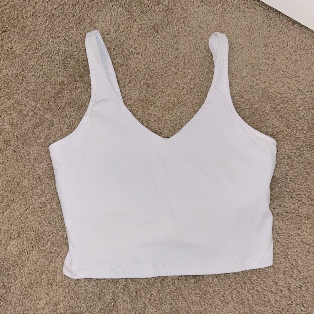 White Athletic workout top